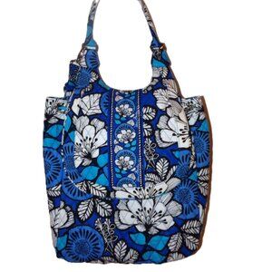 VERA BRADLEY BLUE BAYOU WHITE FLORAL BACK PACK-NEW CONDITION